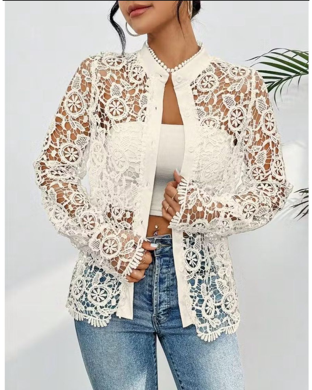 Camisa em Renda